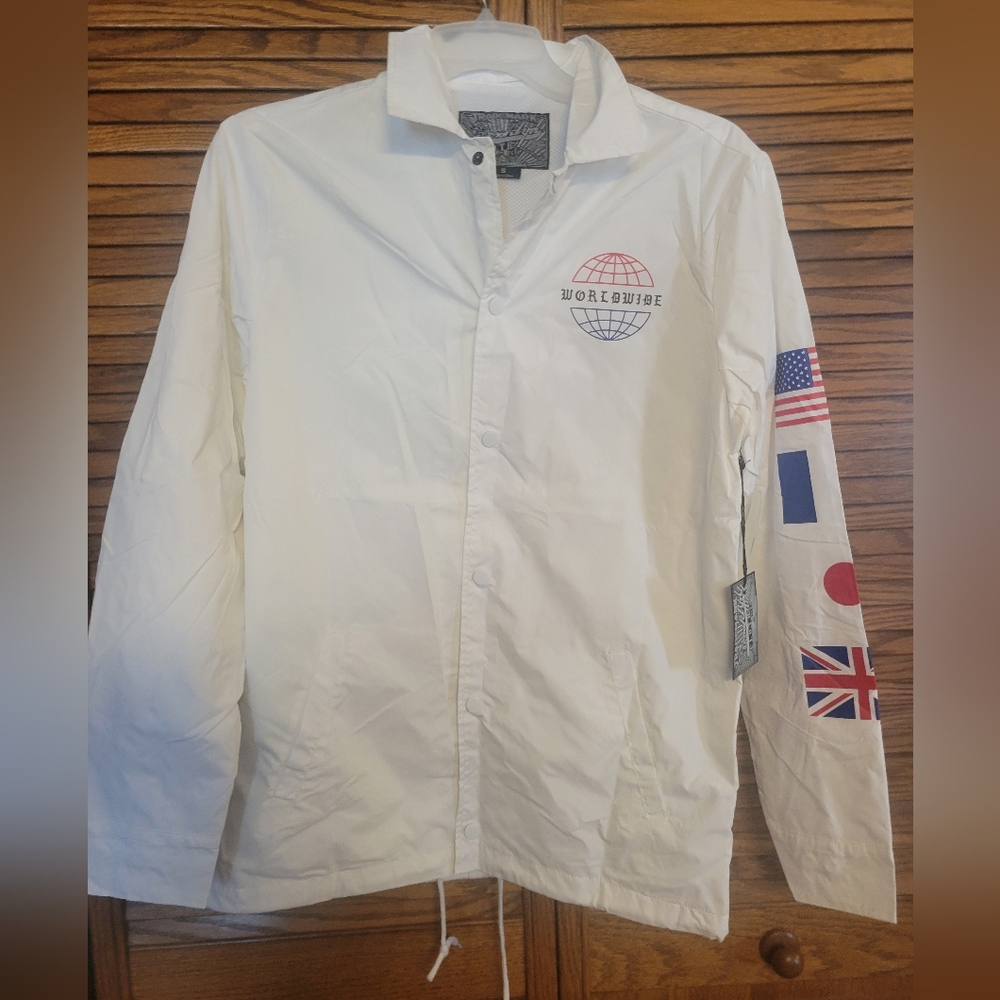 Brooklyn Cloth NWT Mens Windbreaker Hustle And Grind Size Small